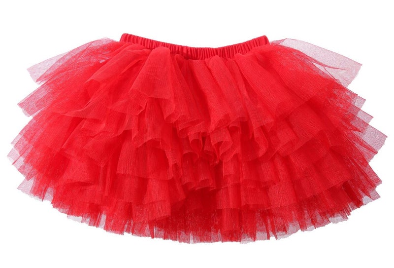 elamccor Baby Girls' Tutu Skirt Toddler 6 Layered Tulle Tutus 1-8T - Image 2
